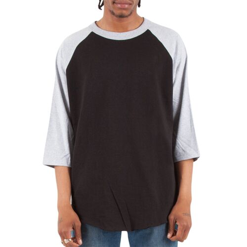 Adult Three-Quarter Sleeve Raglan T-Shirt Thumbnail