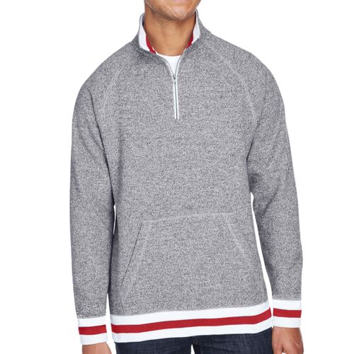 Adult Peppered Fleece Quarter-Zip Thumbnail