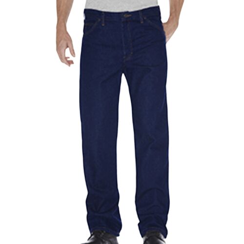 Unisex Regular Straight Fit 5-Pocket Denim Jean Pant Thumbnail