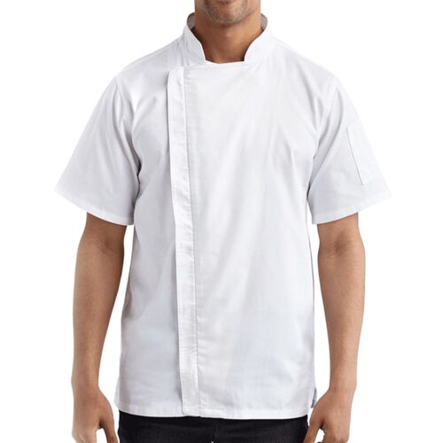 Unisex Zip-Close Short Sleeve Chef's Coat Thumbnail