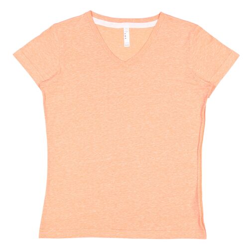 Ladies' V-Neck Harborside Melange Jersey T-Shirt Thumbnail