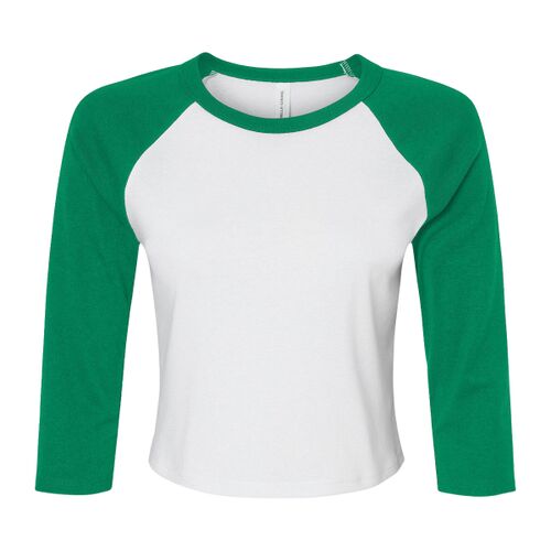 Ladies' Micro Ribbed Three-Quarter Raglan Baby T-Shirt Thumbnail