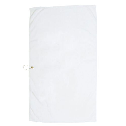 Golf-Caddy Towel with Center Brass Grommet & Hook Thumbnail
