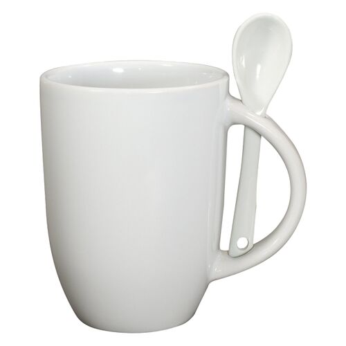 12oz Dapper Ceramic Mug With Spoon In Mailer Thumbnail