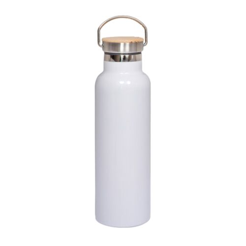 20oz Vacuum Insulated Water Bottle With Bamboo Lid Thumbnail