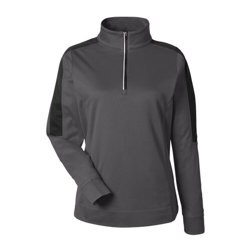 Ladies' Market Snag Protect Mesh Colorblock Quarter-Zip Thumbnail