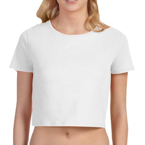Ladies' Poly-Cotton Crop T-Shirt Thumbnail