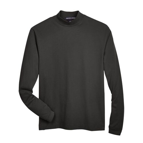 Unisex Sueded Jersey Mock Neck T-Shirt Thumbnail