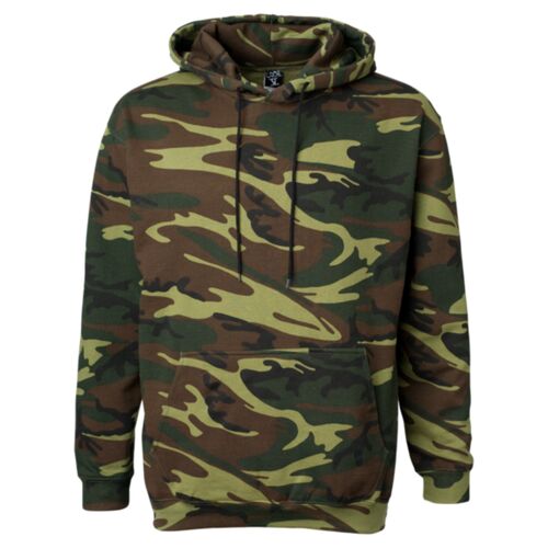 Unisex Camo Fleece Hoodie Sweatshirt Thumbnail