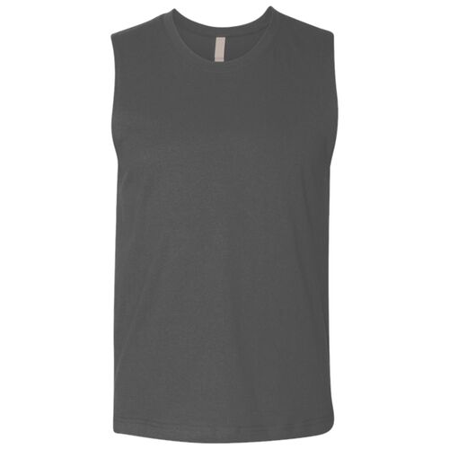 Unisex Heavyweight Cotton Garment-Dyed Mid-Length Muscle Tee Thumbnail