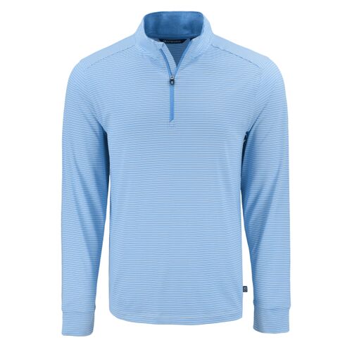 Cutter & Buck Forge Recycled Double Stripe Four-Way Stretch Mens Quarter Zip Pullover Thumbnail