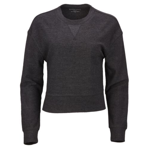 Women's Ribbed Knit Cropped Boxy Crew Thumbnail