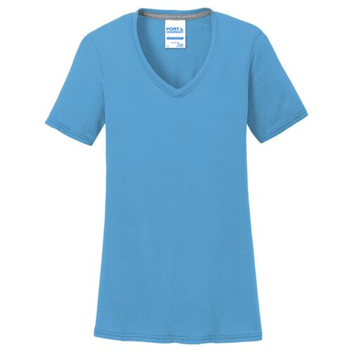 Women's Performance Blend V Neck Tee Thumbnail