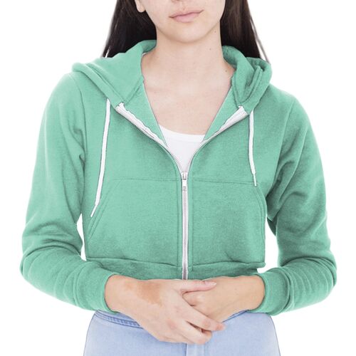 F397 Cropped Flex Fleece Hooded Sweatshirt Thumbnail