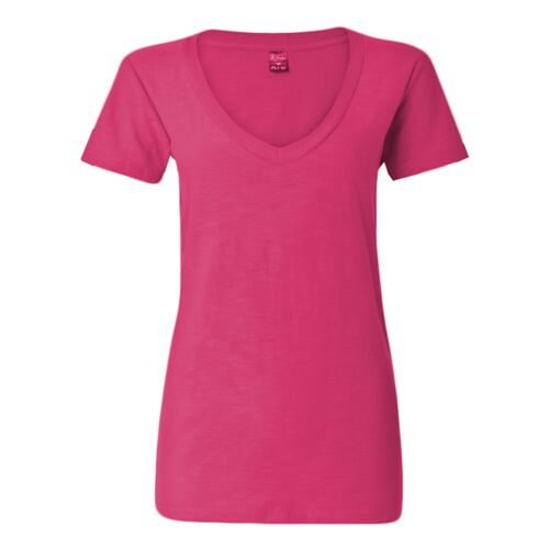 Women's V-Neck Slub T-Shirt Thumbnail