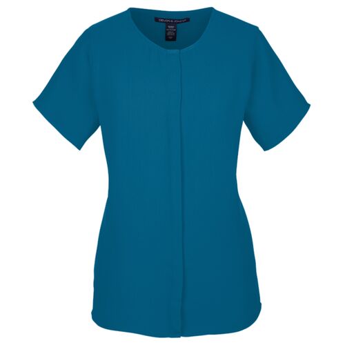 Ladies' Perfect Fit™  Short-Sleeve Crepe Blouse Thumbnail