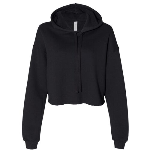 Women's Crop Fleece Hoodie Sweatshirt Thumbnail