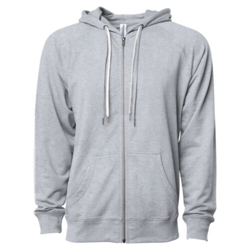 Unisex Icon Lightweight Loopback Terry Full-Zip Hooded Sweatshirt Thumbnail