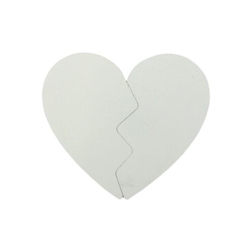 Two Piece Heart Shaped Photo Magnet Set Thumbnail
