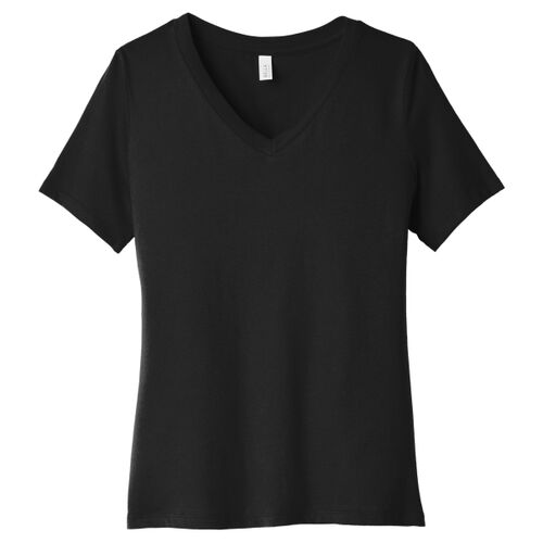 Women's Relaxed Jersey Short Sleeve V Neck Tee Thumbnail