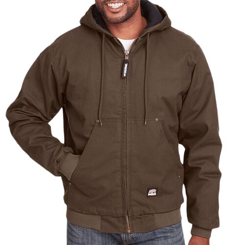 Men's Tall Highland Washed Cotton Duck Hooded Jacket Thumbnail