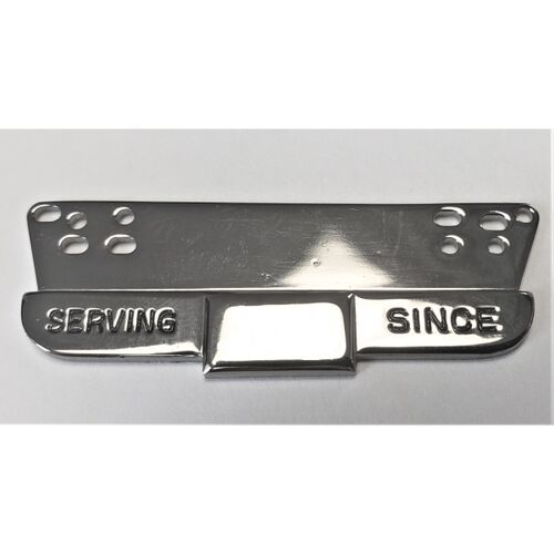 Drop Down Silver Serving Since Pin  Thumbnail