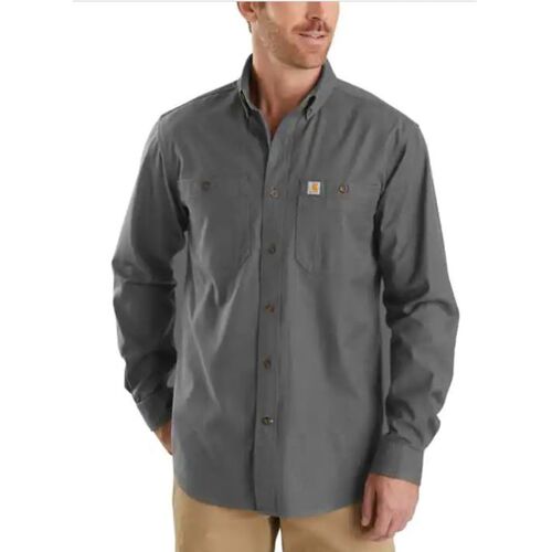 Rugged Flex® Relaxed Fit Midweight Canvas Long-Sleeve Shirt Thumbnail