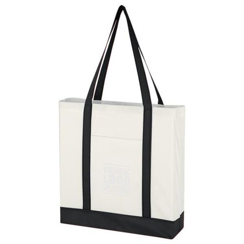 Non-Woven Tote Bag With Trim Colors Thumbnail