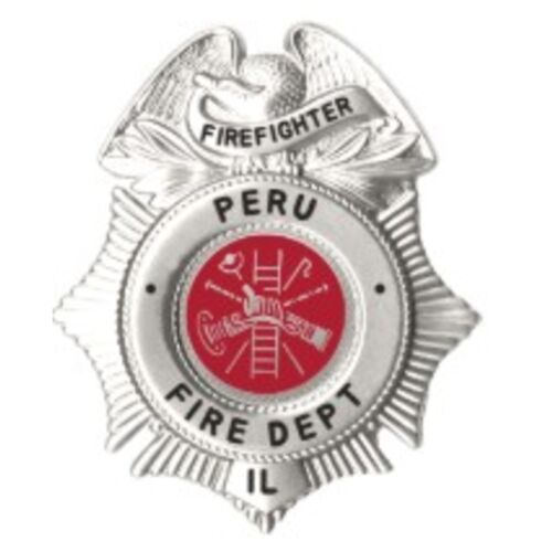 Blackinton Sunburst Badge with Eagle and Circular Panel - Peru FD Thumbnail