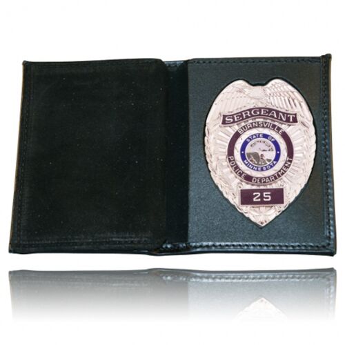 BOOK STYLE BADGE WALLET, VERTICAL CARD SLOTS, SOFT Thumbnail