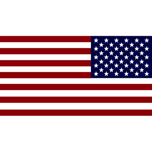 Reverse American Flag Decal 6" Thumbnail