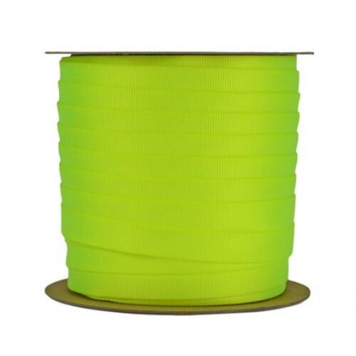 1" Tubular Mil-Spec Neon Yellow 300' Thumbnail