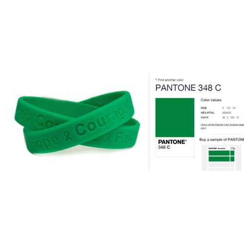 Debossed Hope Courage Faith Wristband Thumbnail