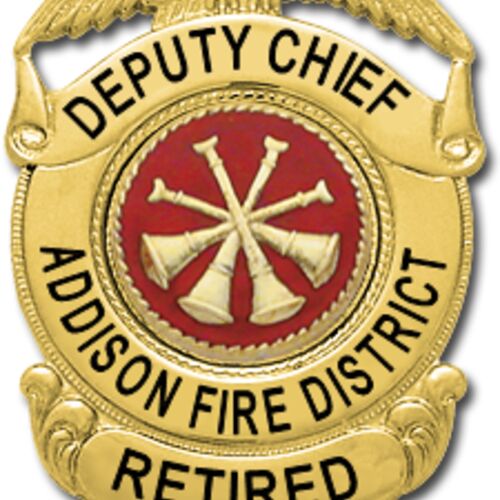 Addison FD Retired Deputy Chief  Badge  Thumbnail