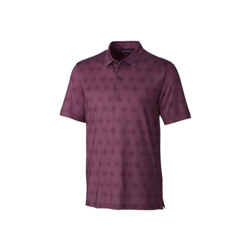 Pike Geo Grid Print Polo Thumbnail